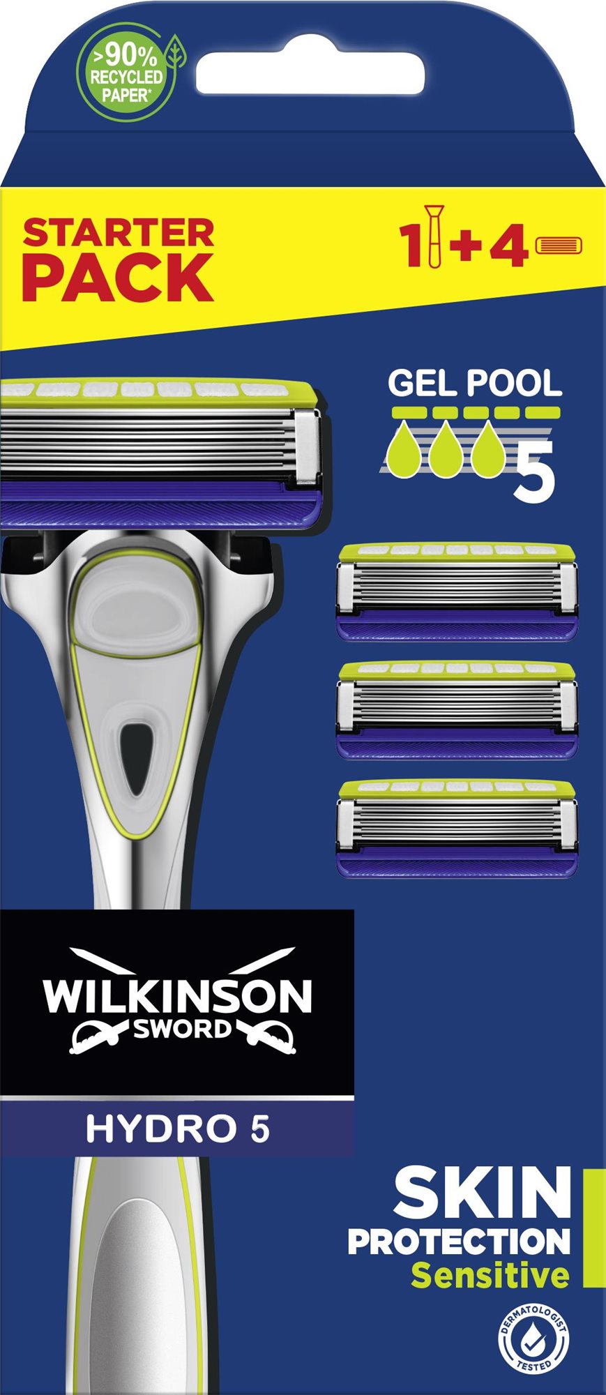 WILKINSON Hydro 5 Skin Protection Sensitive borotva + 4 cserefej