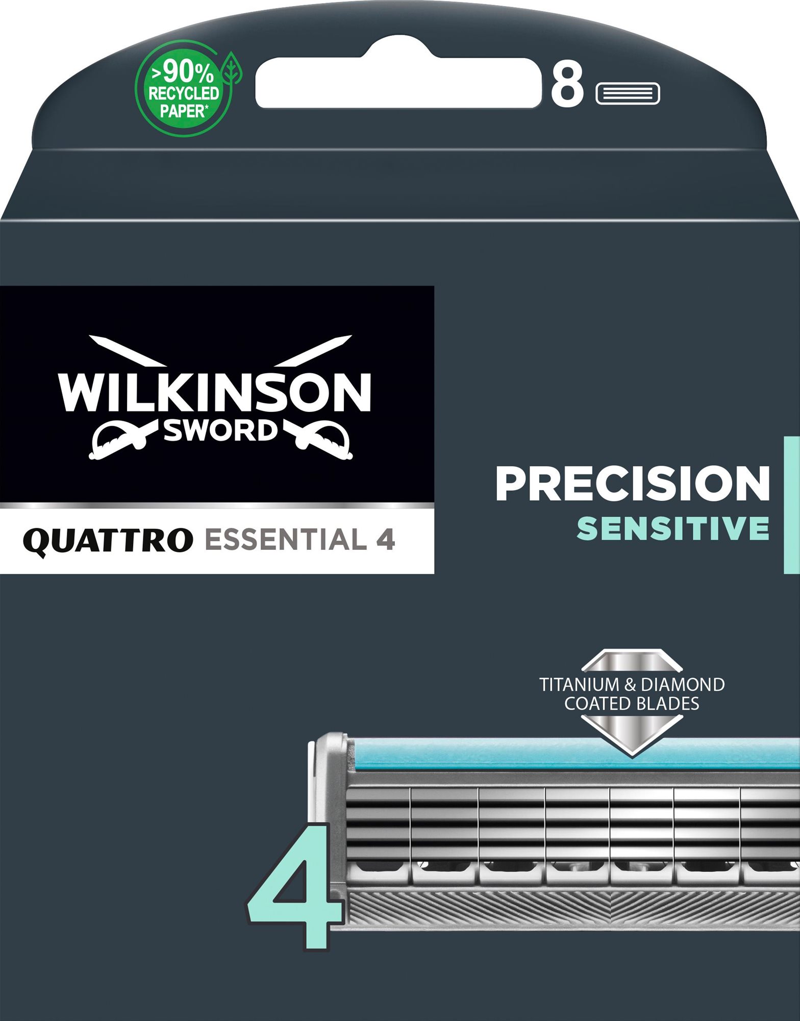 WILKINSON Quattro Essential Precision Sensitive borotvabetét 8 db