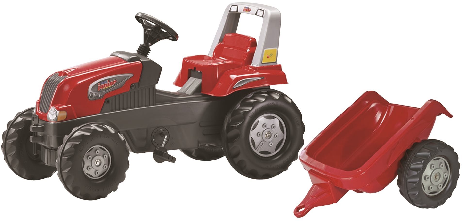 Rolly Toys pedálos traktor Junior utánfutóval