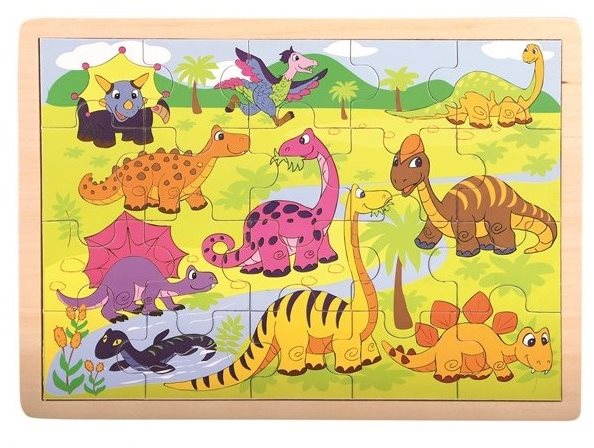 Puzzle Bino Puzzle - Dinoszauruszok