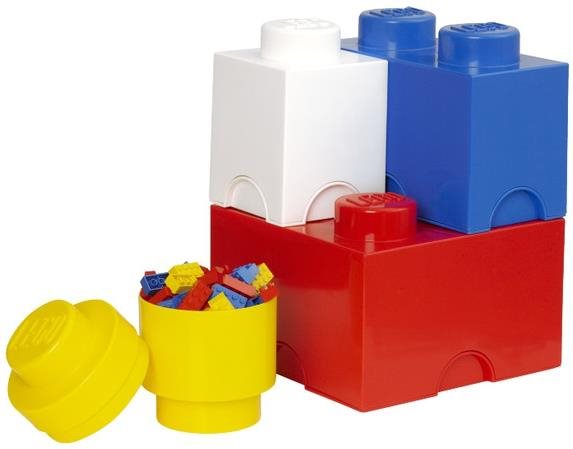 LEGO tároló doboz - multipack 4 db