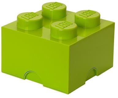 LEGO tárolódoboz 4 250 x 250 x 180 mm - lime zöld
