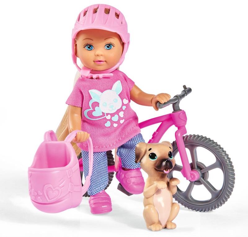 Simba Éva kerékpárral