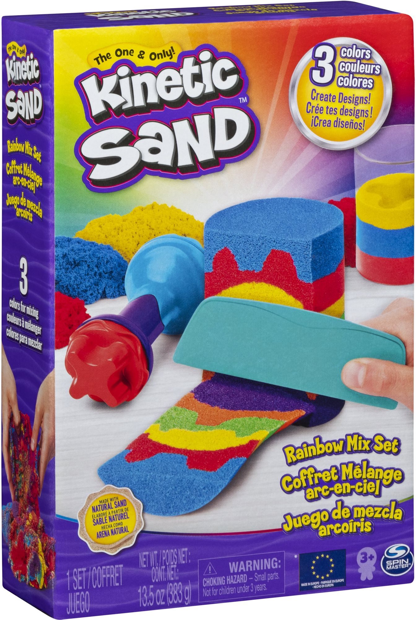 Kinetic Sand Szivárványos játék készlet