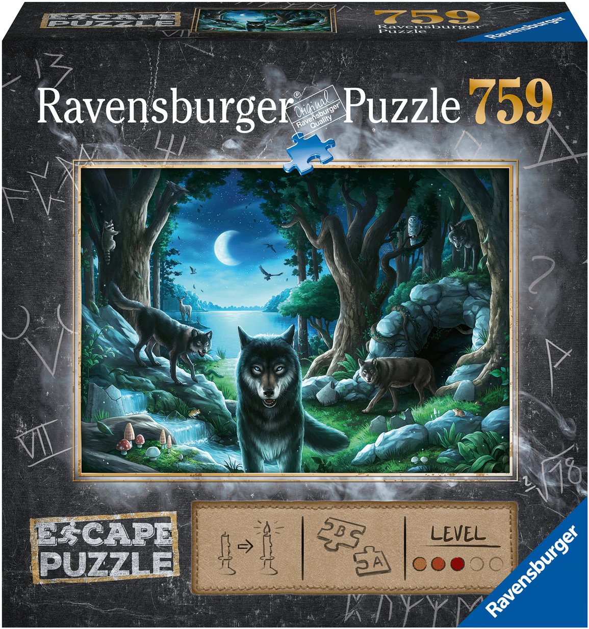 Ravensburger 164349 Exit Puzzle: Farkas, 759 darabos