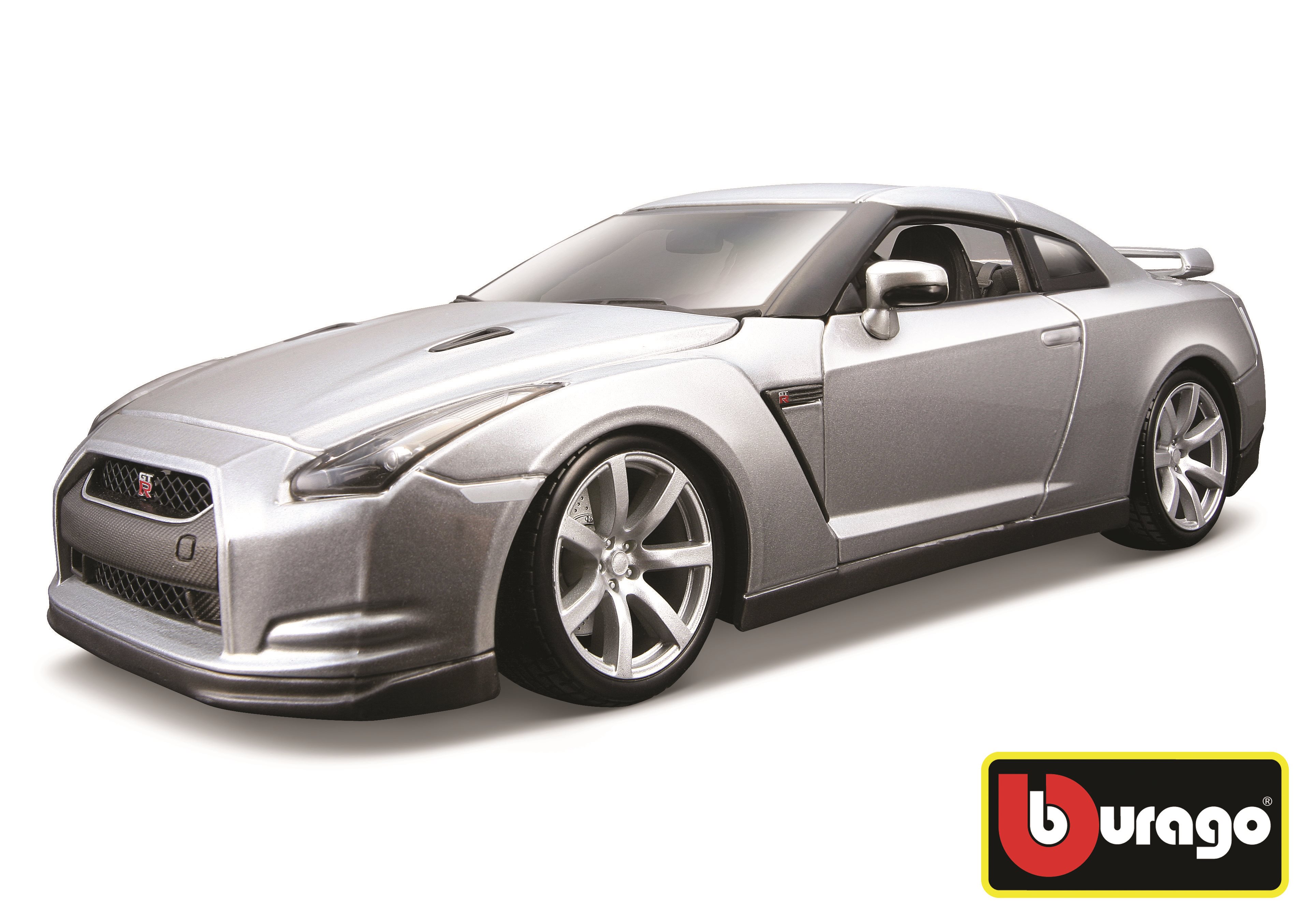 Bburago 2009 Nissan GT-R Metallic Silver