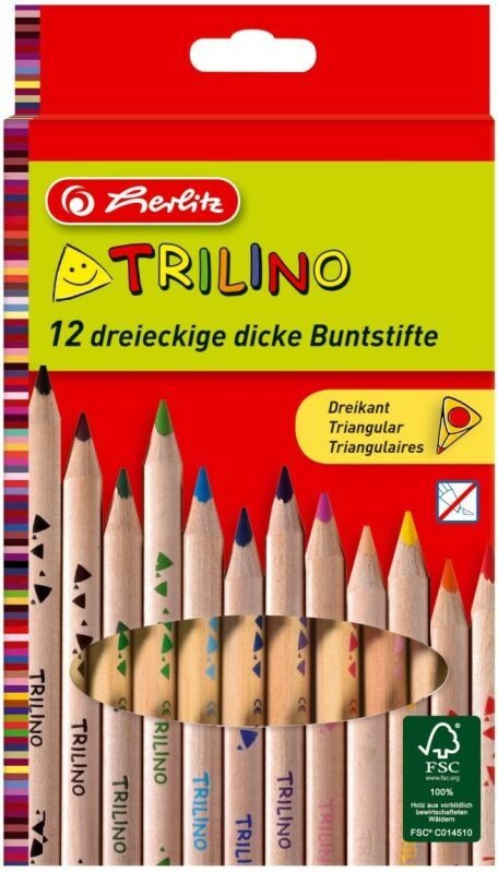 Herlitz Trilino 12 színű, háromszög alakú