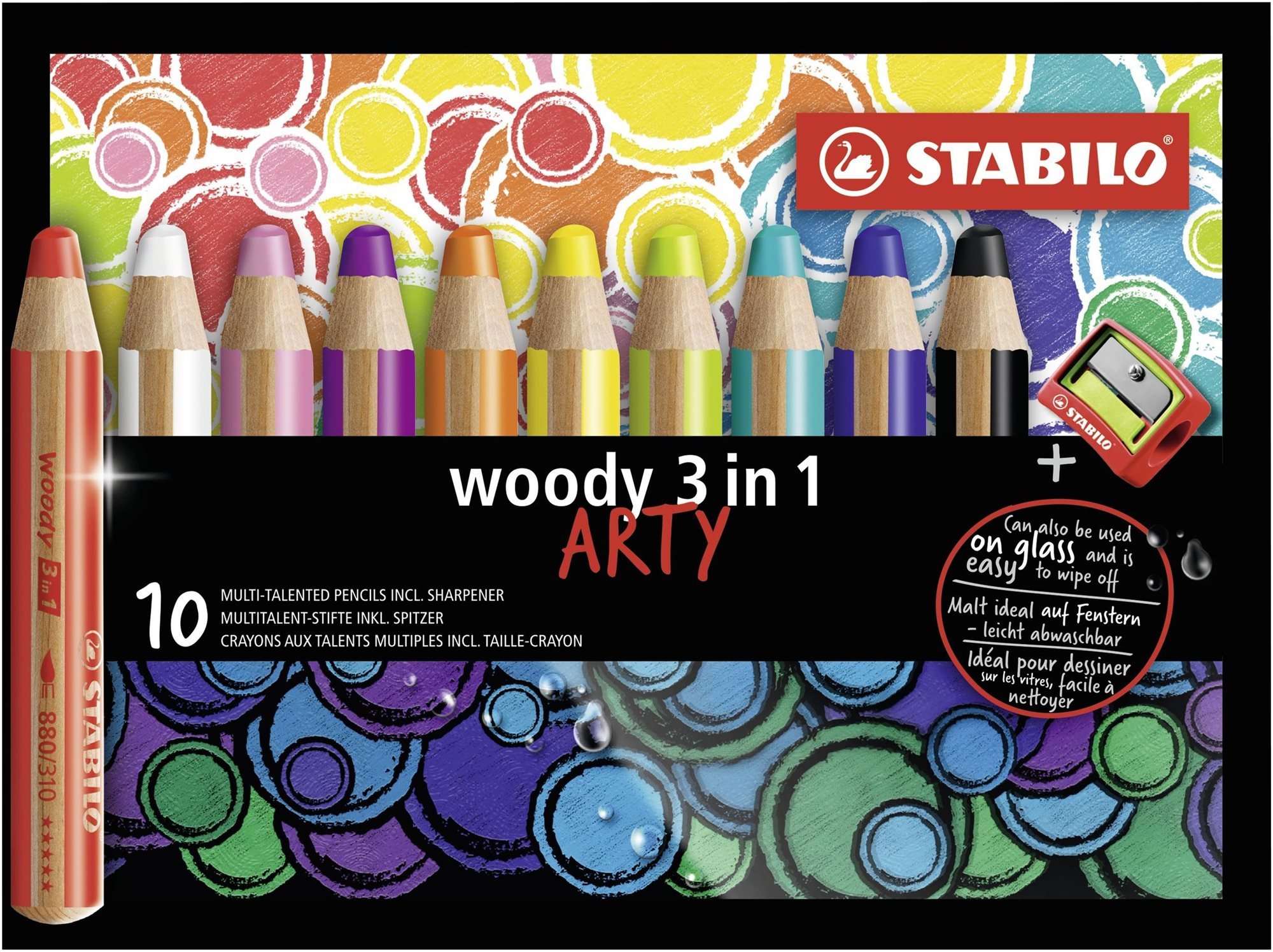 Stabilo Woody Arty 3 in 1 10 szín