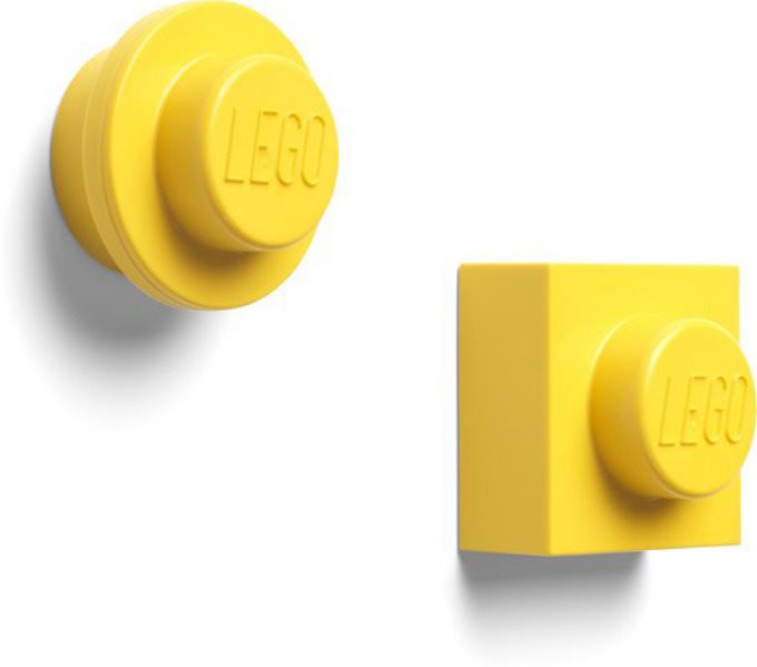 LEGO mágnes készlet, 2 db - sárga