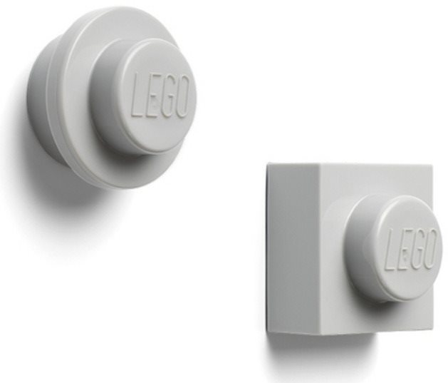 LEGO mágneskészlet, 2 db - szürke