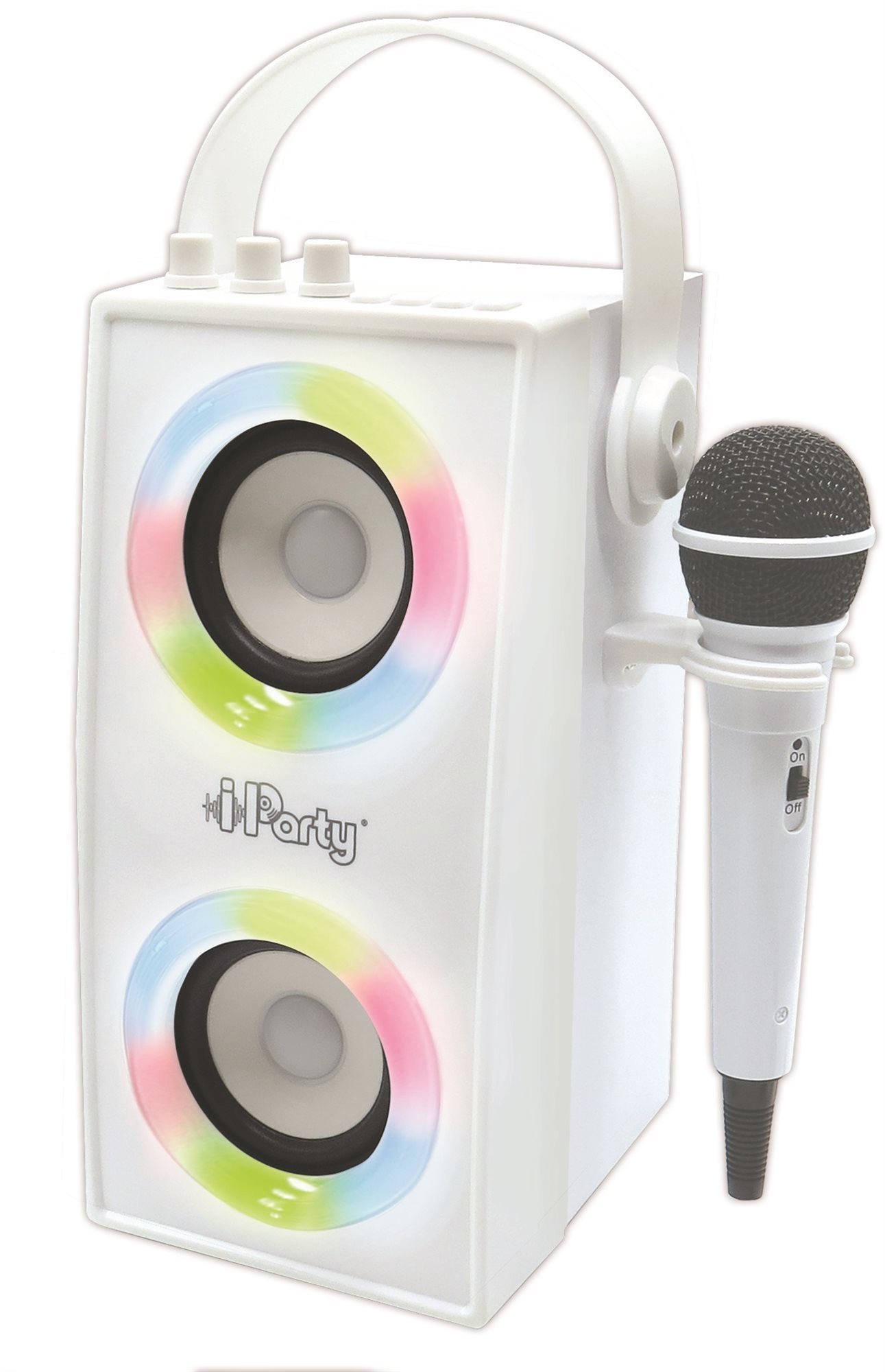 Lexibook iParty hordozható Bluetooth hangszóró mikrofonnal és fényhatásokkal