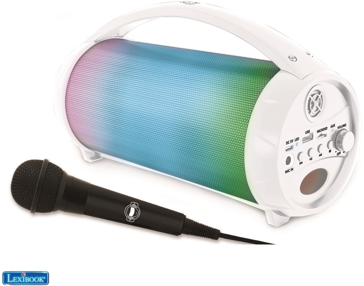 Lexibook Iparty Bluetooth hangszóró világítással és mikrofonnal