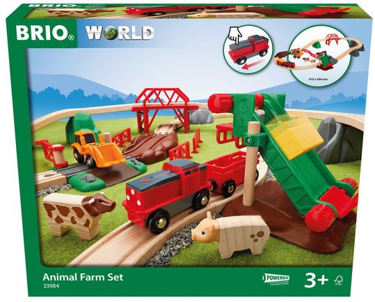 Brio World 33984 Tanyasi állatok játékszett