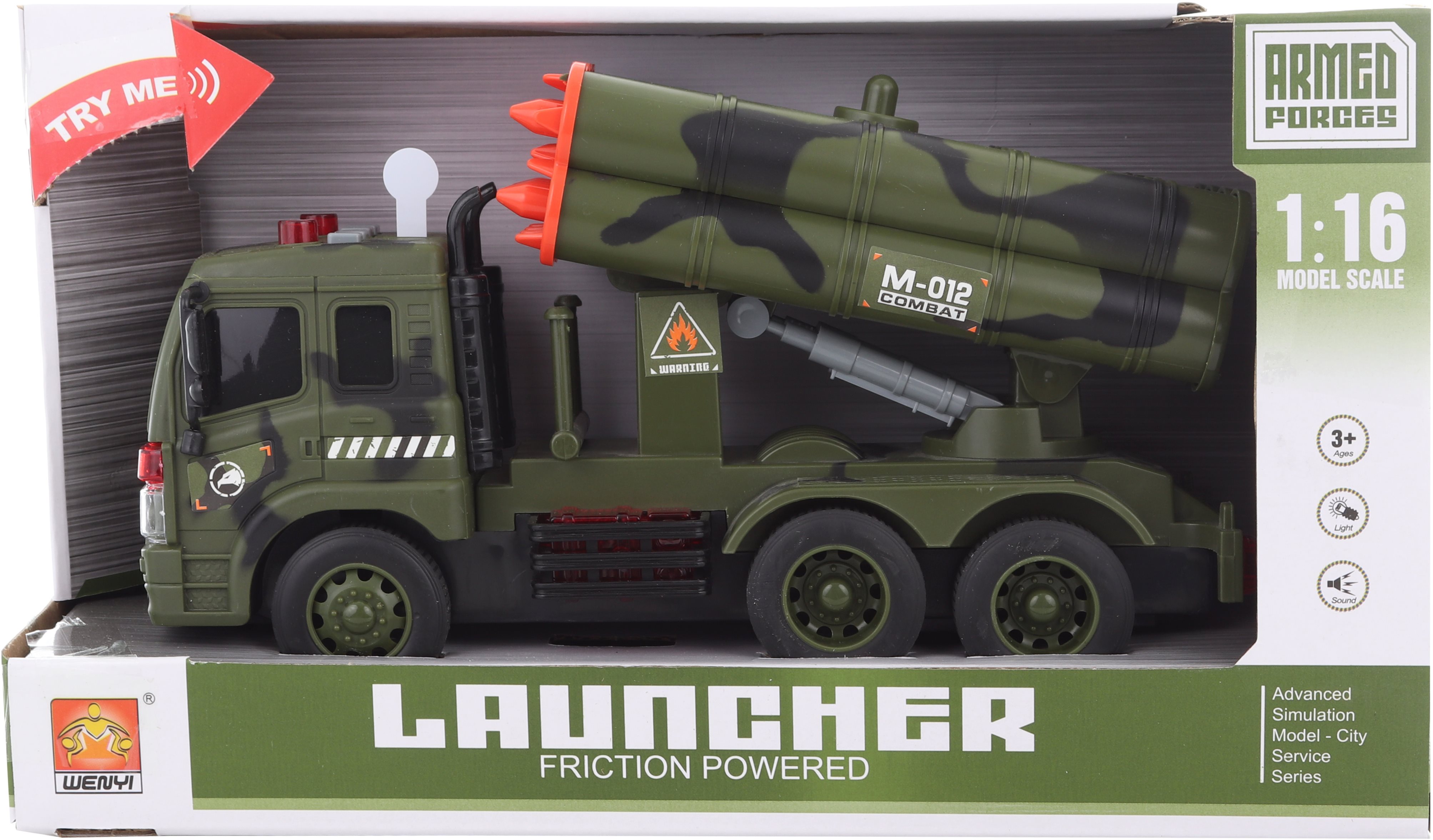 Elemes katonai autó rakétákkal