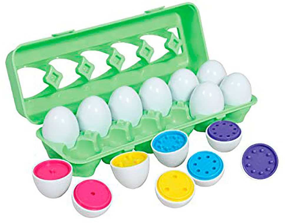 Érzékfejlesztő számoló tojások - színes