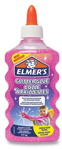 Elmer Glitter Glue 177ml, rózsaszín
