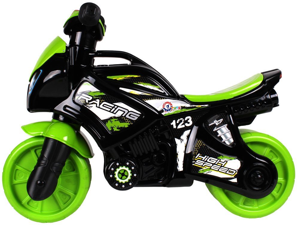 Motorkerékpár zöld-fekete