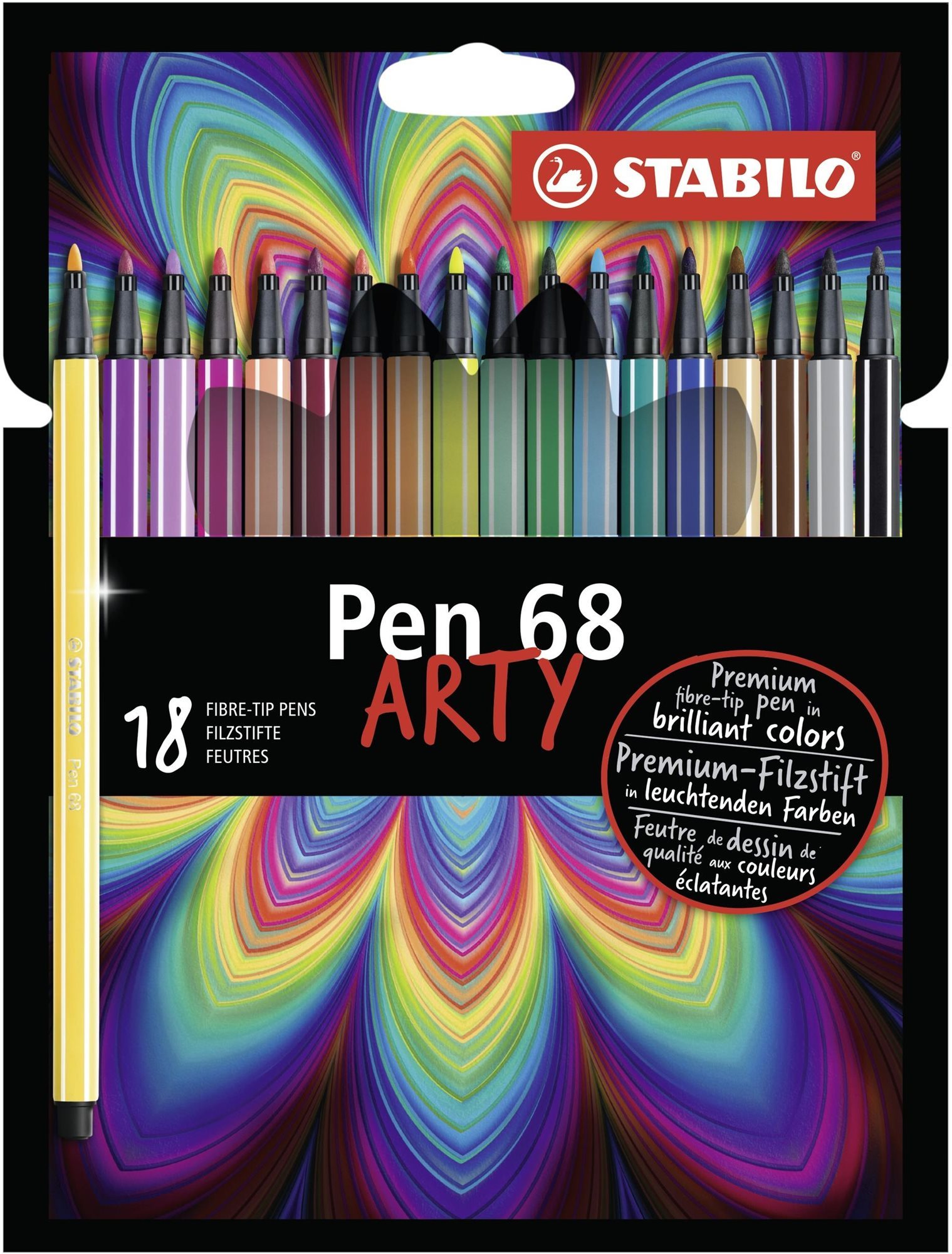 STABILO Pen 68 18 db karton tok \