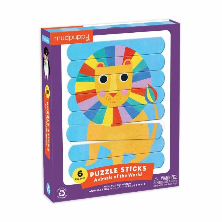 Puzzle Sticks - A világ állatai (24 db)