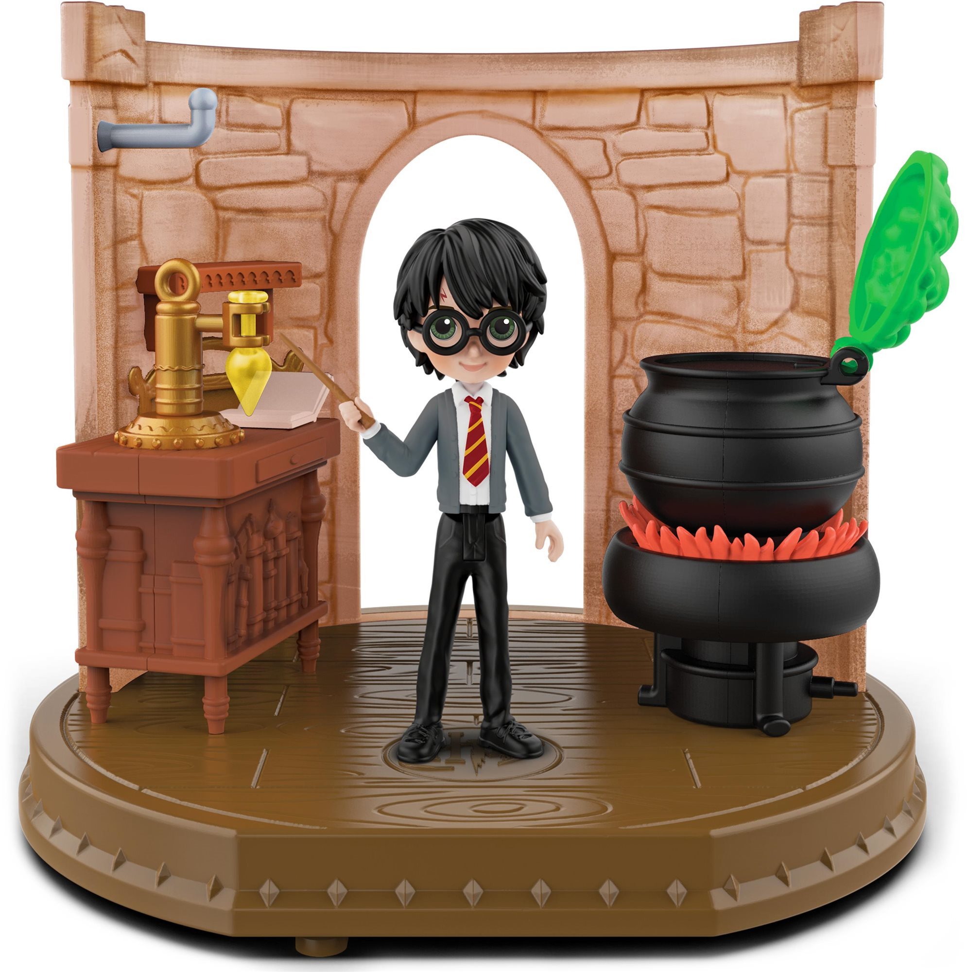 Harry Potter Bájitalkeverő osztályterem Harry figurával