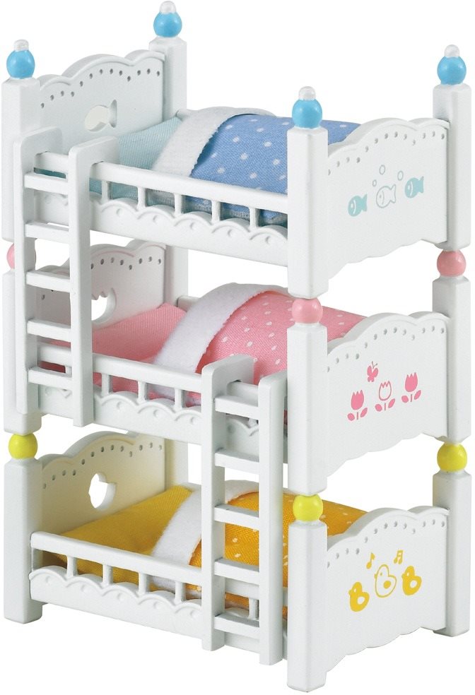 Sylvanian families Bútor - emeletes ágy hármas ikreknek