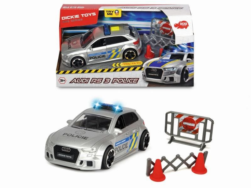 Játék autó Dickie Audi RS3 rendőrség, cseh változat