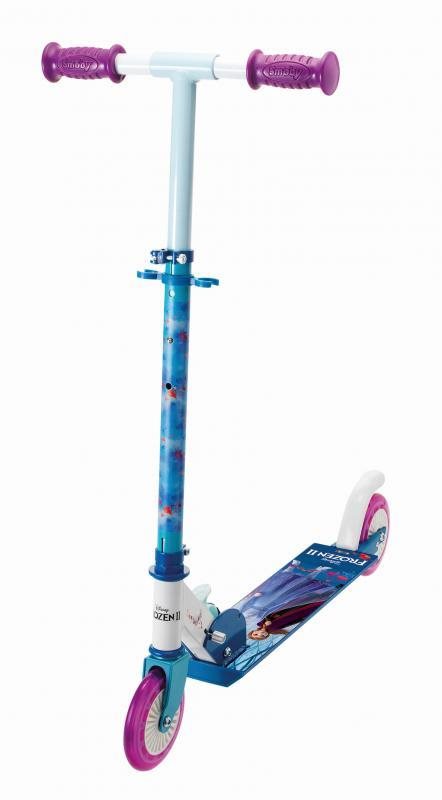 Kétkerekű roller Frozen 2 Disney Smoby összecsukható, fékkel, magasságilag állítható kormánnyal 5 évtől