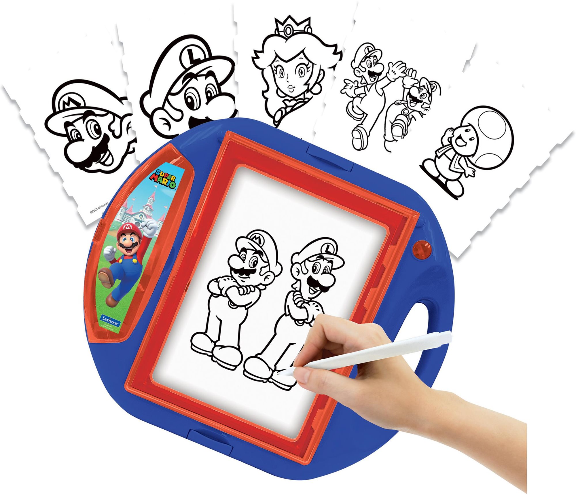 Lexibook Super Mario rajzprojektor sablonokkal és pecsétekkel