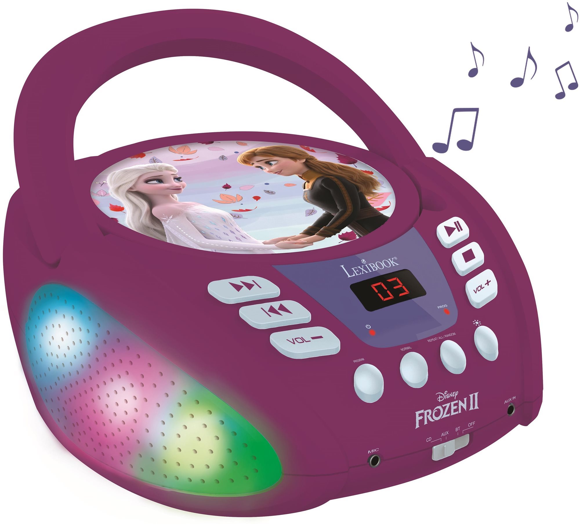 Lexibook Disney Frozen Bluetooth CD-lejátszó fényekkel