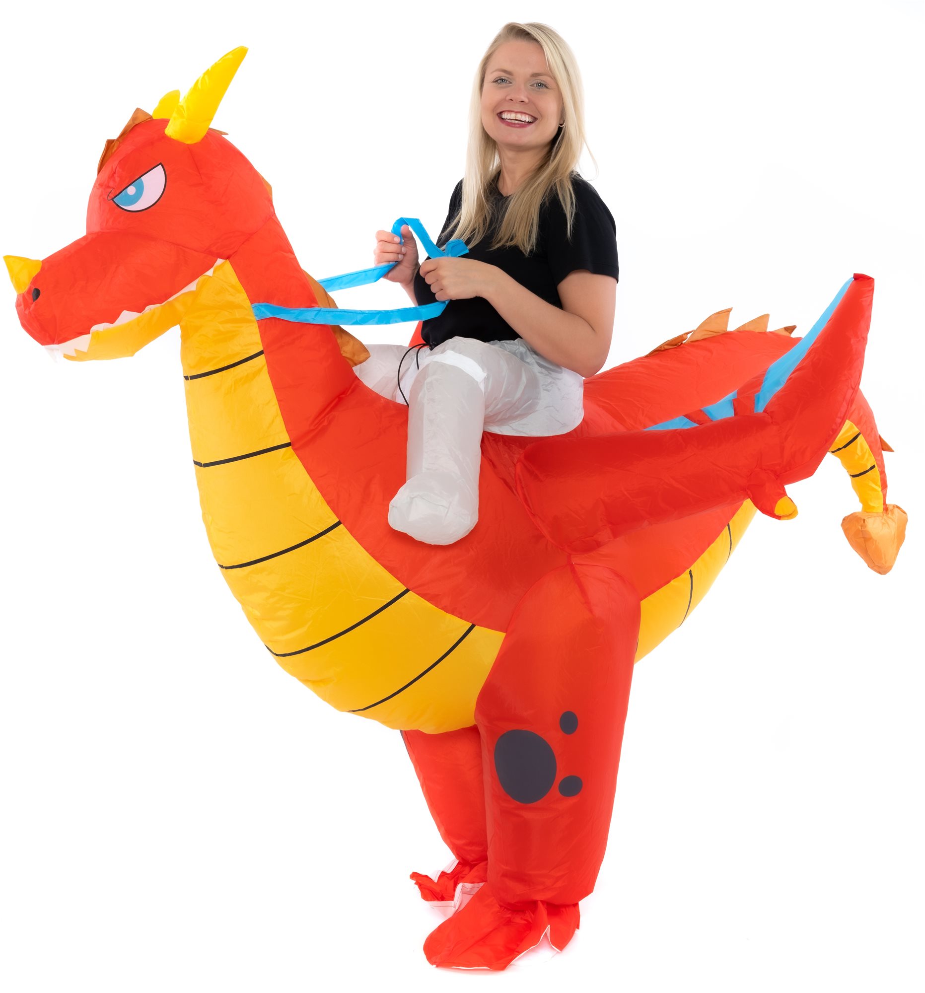 Felfújható jelmez felnőtteknek - Riding Fire Dragon