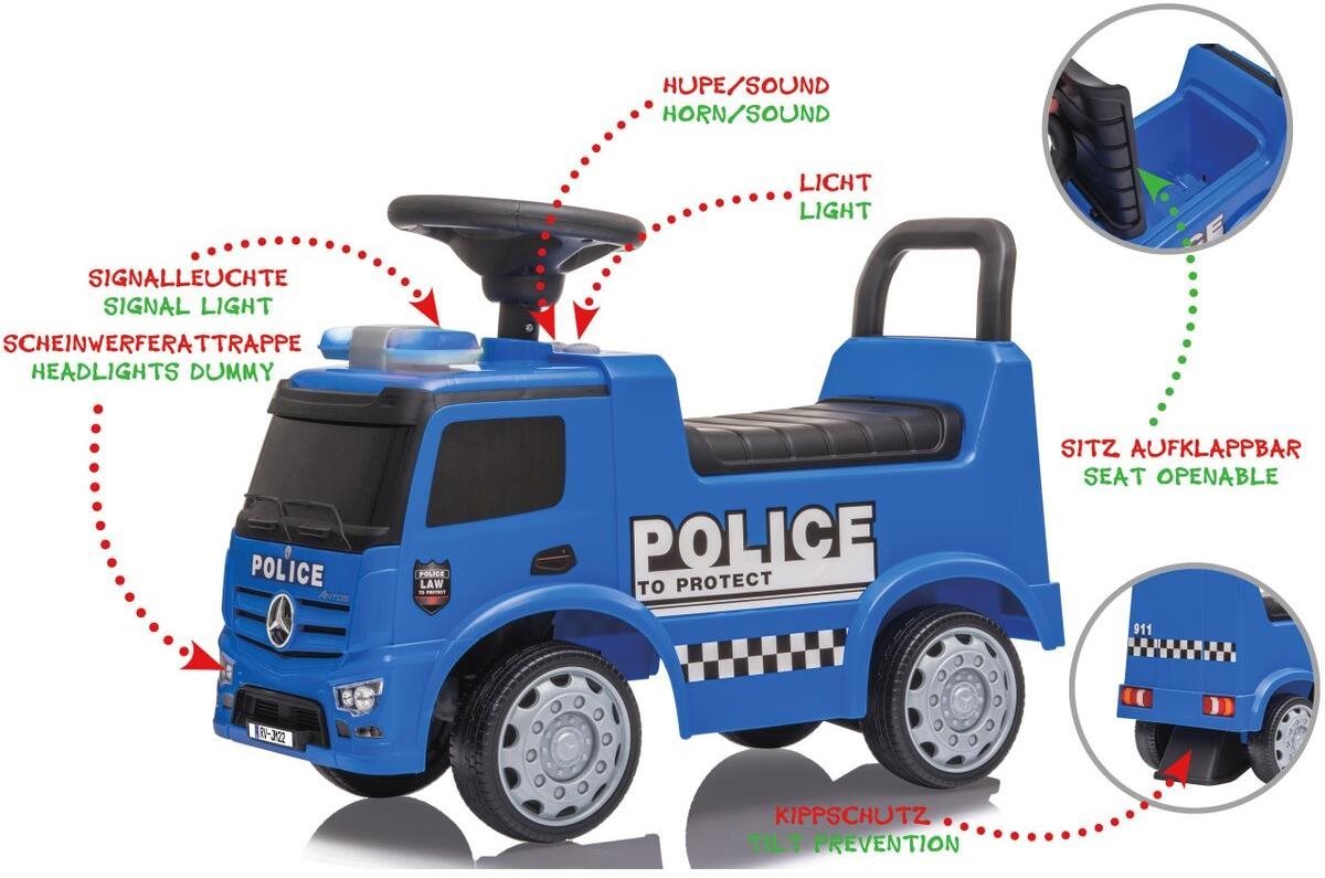 Jamara Push-Car Mercedes-Benz Antos Police