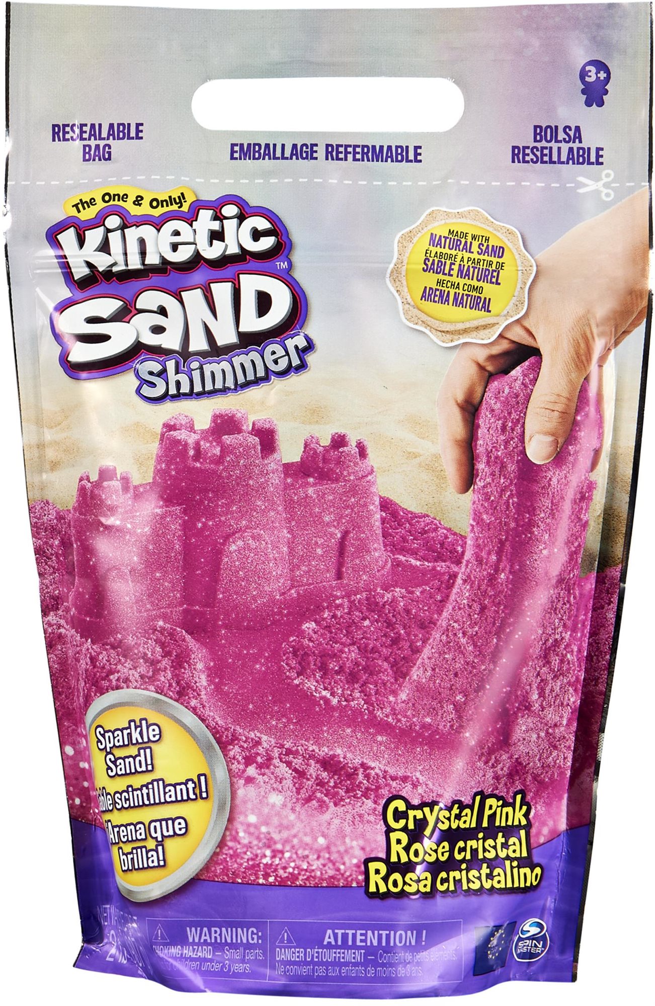 Kinetic Sand Csomag - Csillámló rózsaszín homok 0,9 kg
