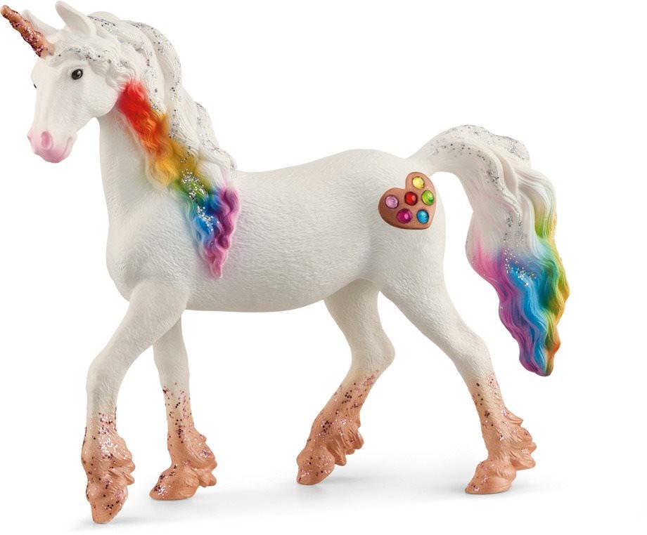 Schleich 70726 Szívecskés szivárványos egyszarvú kanca