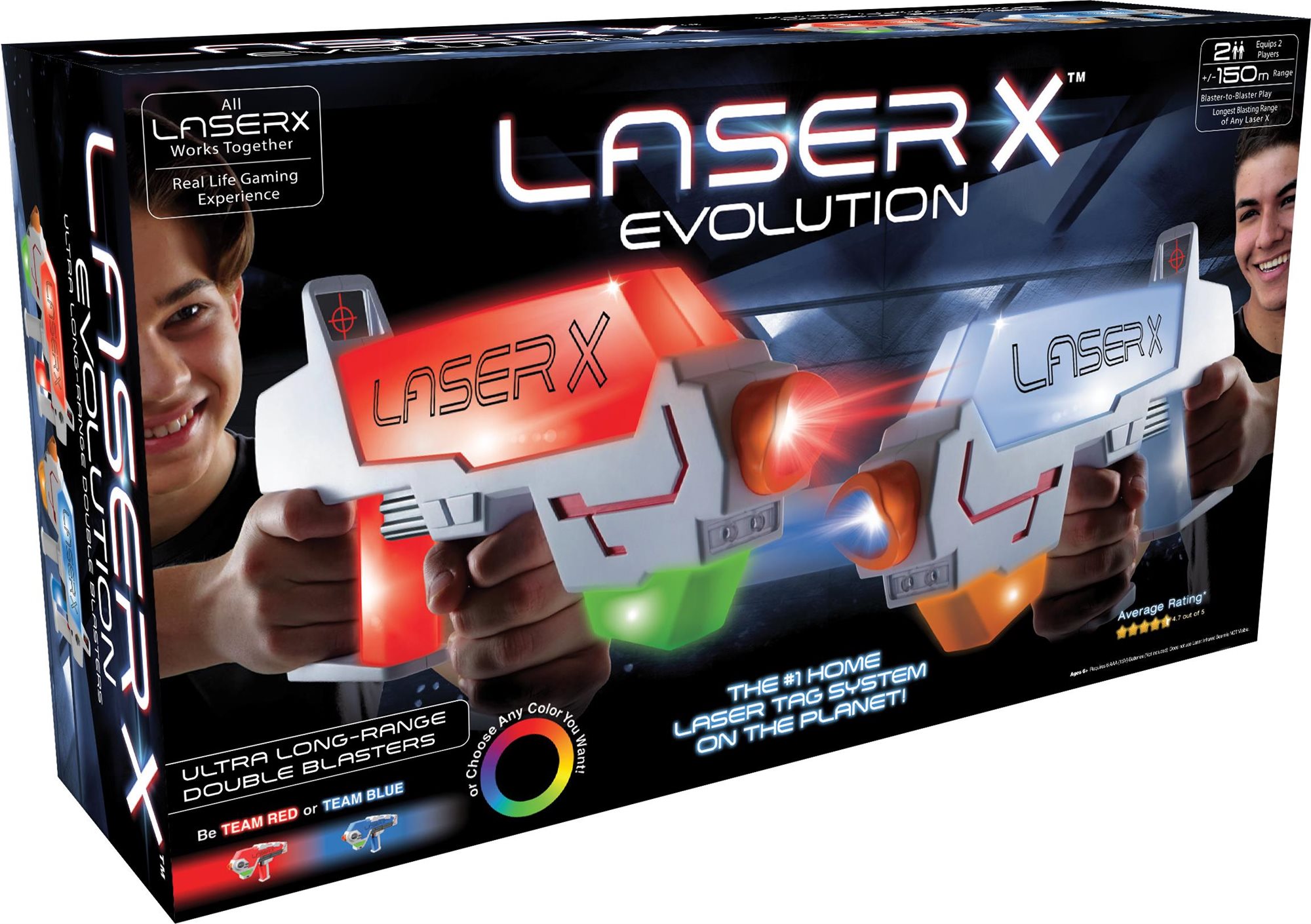Laser X Long Range Evolution Szett 2 játékos számára - 150 méteres hatótávolság