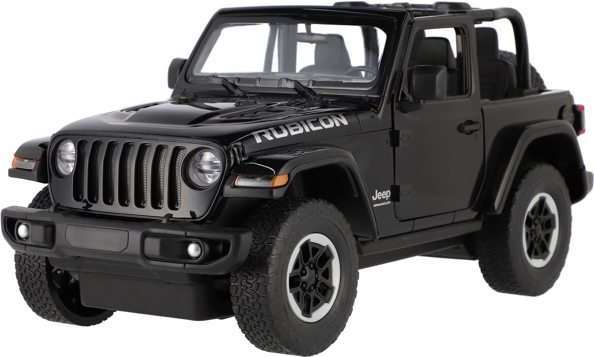 Teddies Jeep Wrangler Rubicon RC autó fekete 2,4 GHz