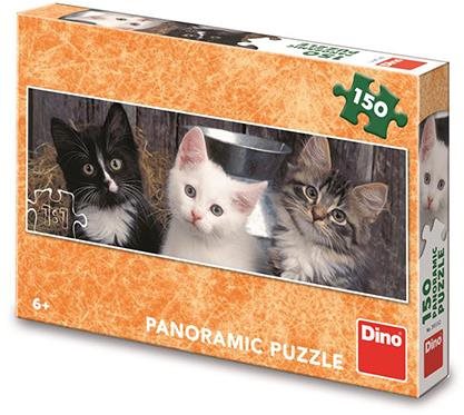 Három cica 150 panoráma puzzle