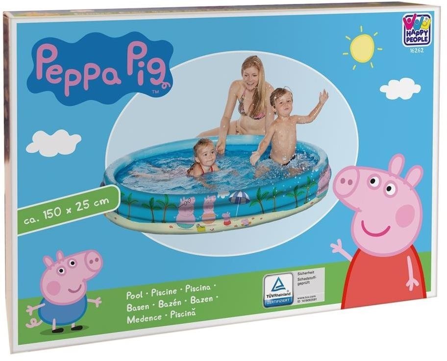 Happy People 3 gyűrűs medence - Peppa malac, 150×25 cm
