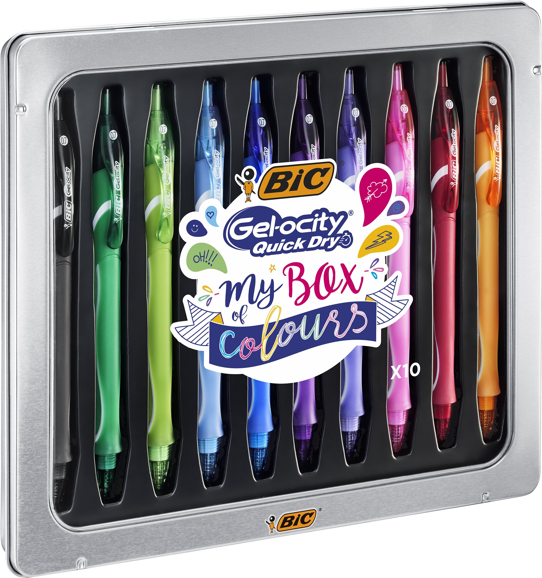 BIC Gelocity box 10 szín