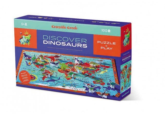 Puzzle Discovery Puzzle - Dinoszauruszok (100 db)