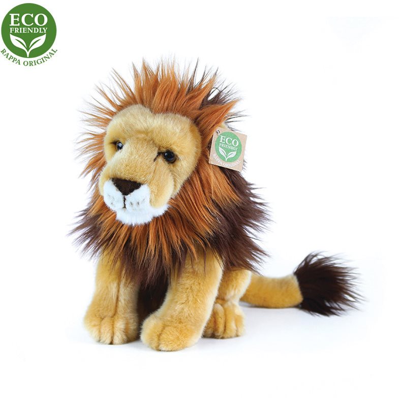 Rappa plüss ülő oroszlán, 18 cm
