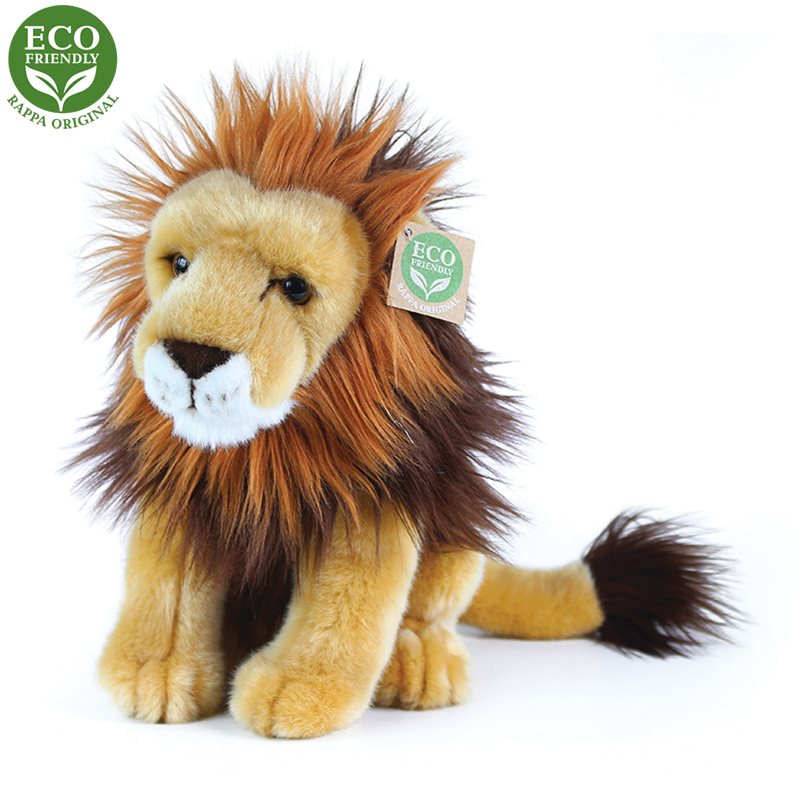 Rappa plüss ülő oroszlán, 25 cm, ECO-FRIENDLY