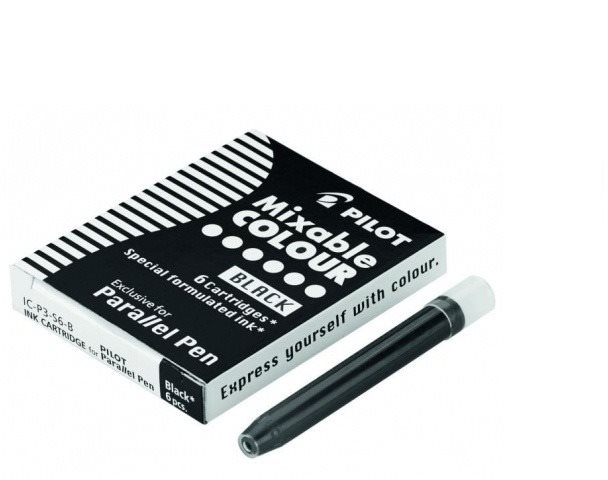 Pilot Parallel Pen utántöltő, fekete, 2 csomag