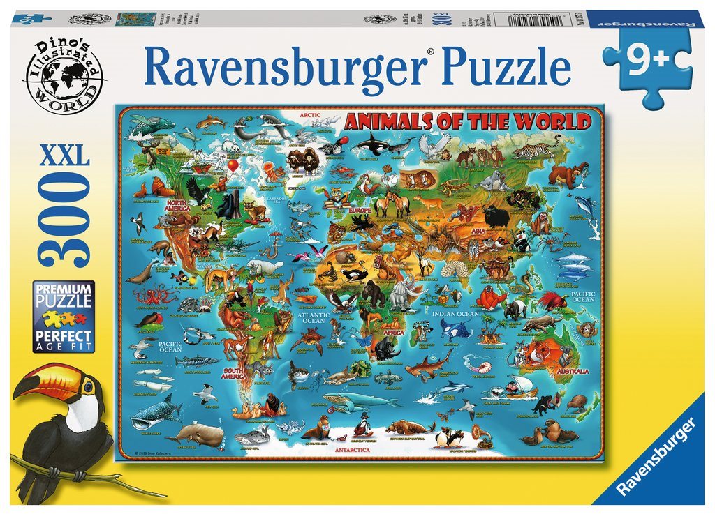 Ravensburger 132577 Illusztrált világtérkép