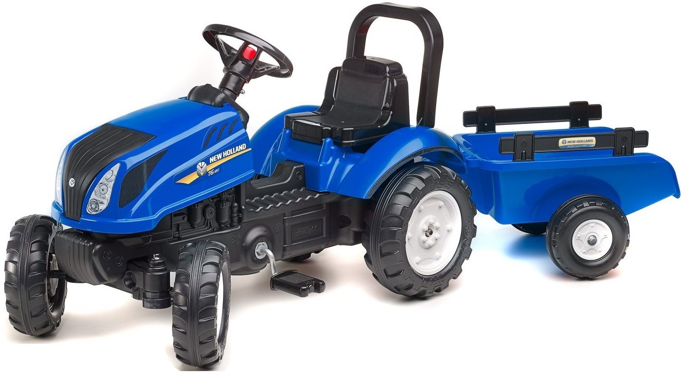 Traktor görgővel - kék