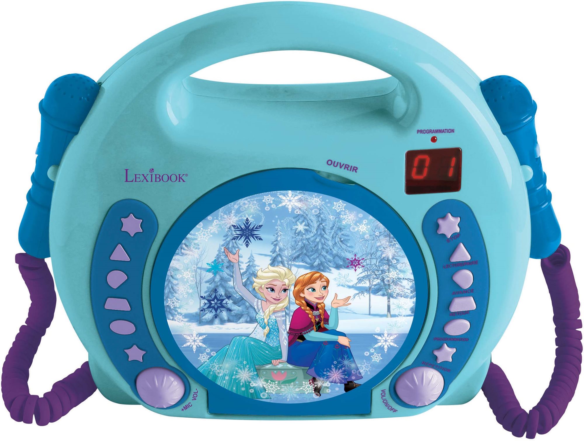 Lexibook Frozen CD lejátszó mikrofonnal