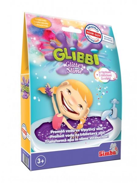 Glibbi Glitter Slime lila csillogó slime, DP10