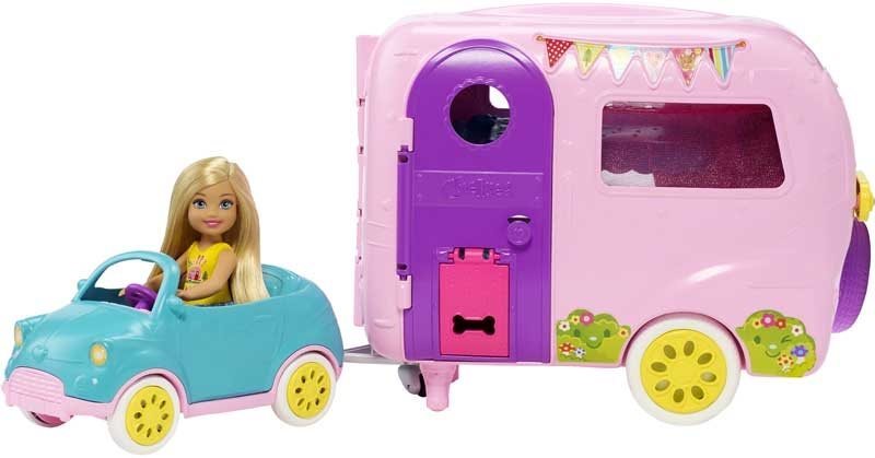 Barbie Chelsea lakókocsival