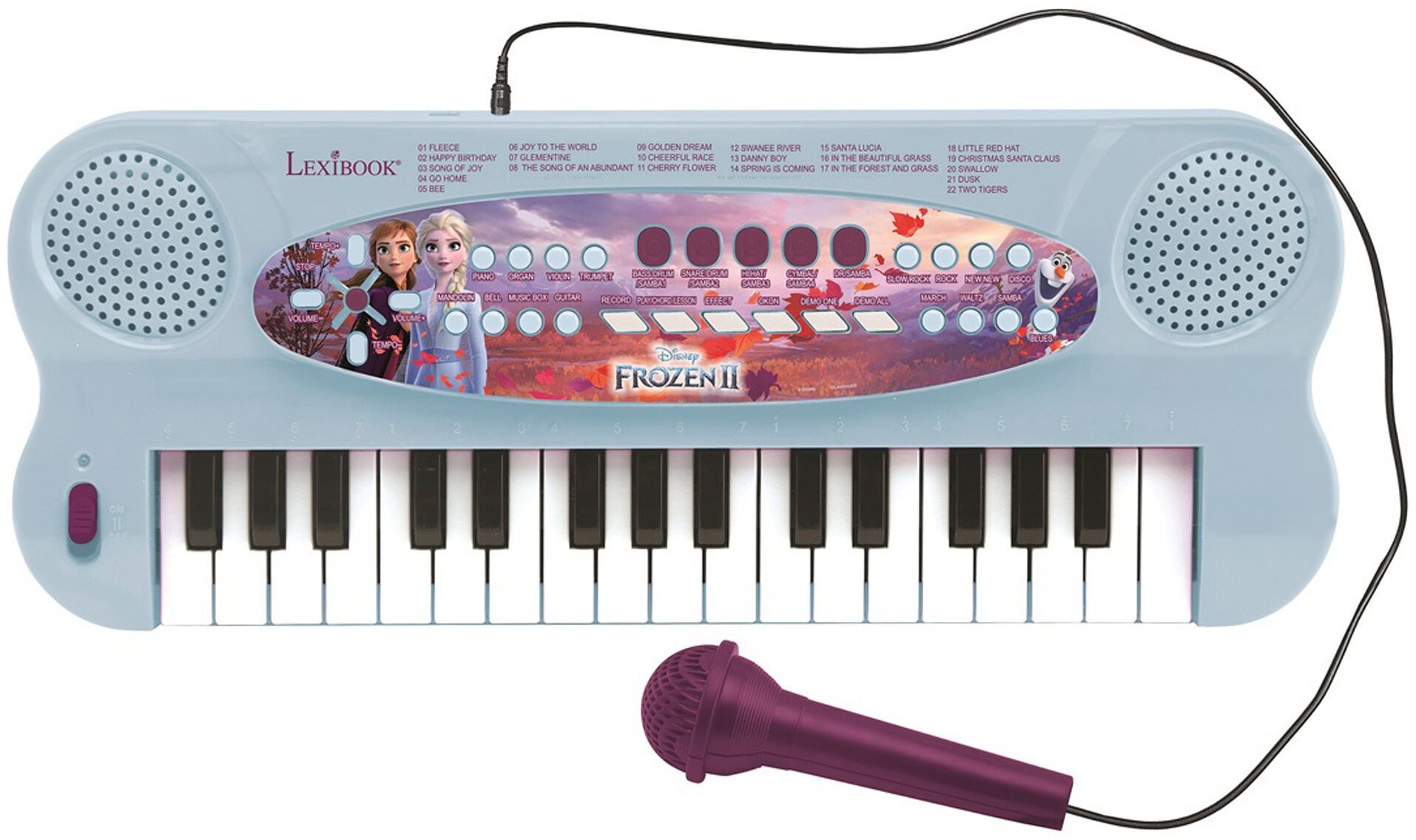 Lexibook Jégvarázs Elektromos zongora mikrofonnal (32 billentyű)