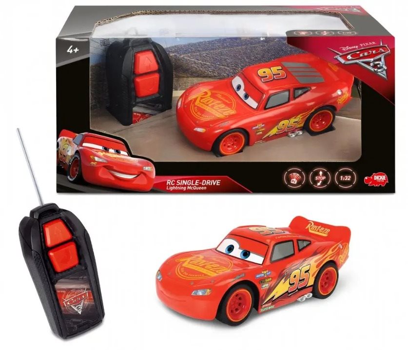 DICKIE RC CARS 3 BLESK MCQUEEN SINGLE DRIVE 1:32 /D3081000/