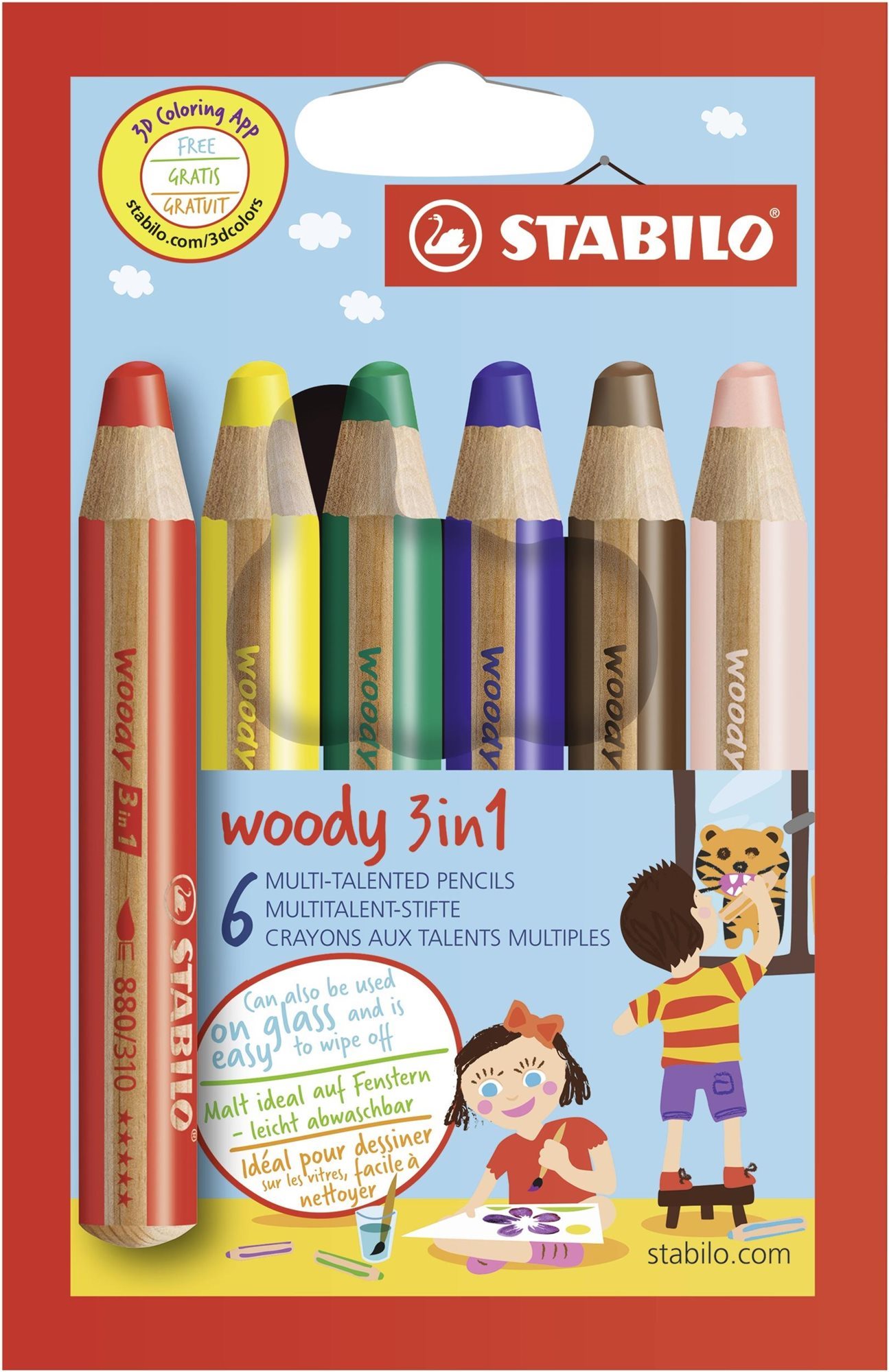 Színes ceruza STABILO Woody 3 in 1